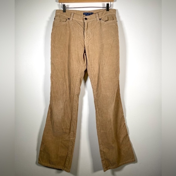 Lauren RL tan corduroy bootcut pant. Size 10 - Picture 1 of 7
